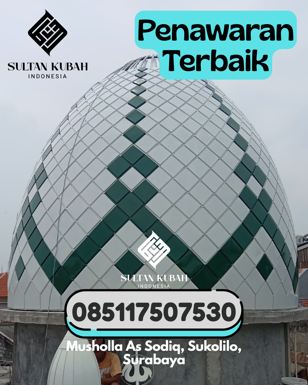 Kubah Masjid Galvalum Bergaransi Resmi 085117507530 Ndori – Kabupaten Ende