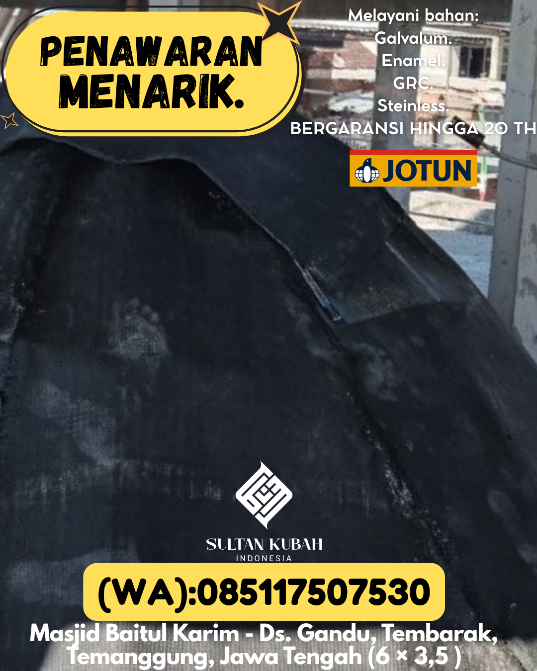 PRODUSEN KUBAH MASJID TAHAN LAMA DI KEC Bulukumba Selatan, KAB Bulukumba (WA: 085117507530)
