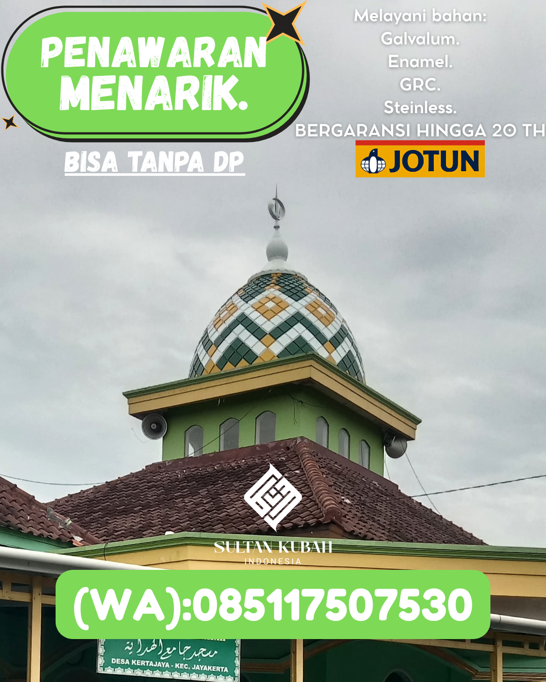 PABRIK KUBAH MASJID MODERN DI KEC Sleman, KAB Sleman (WA: 085117507530)