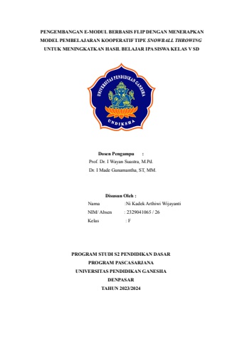 IPA RANCANGAN BUKU