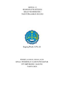MODUL BIDANG KARTESIUS
