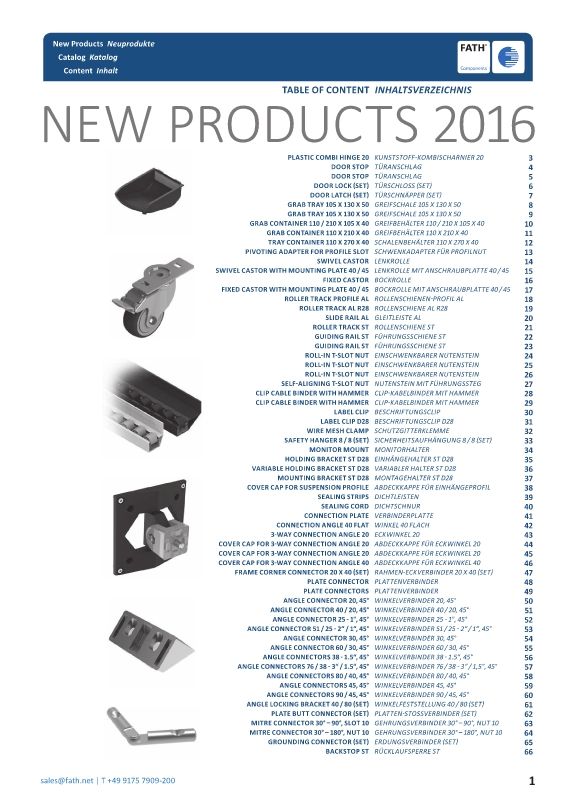 FATH NEW 2016 Components