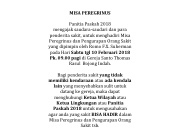 Misa Peregrinus Sathora