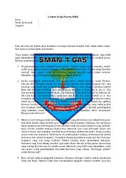 Lembar Kerja Peserta Didik STACK N QUEA