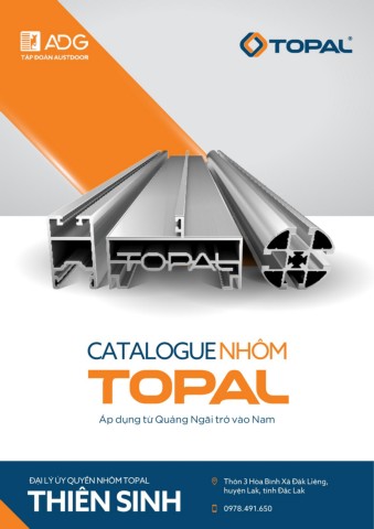 CATALOGUE NHÔM TOPAL - Đại lý Thiên Sinh