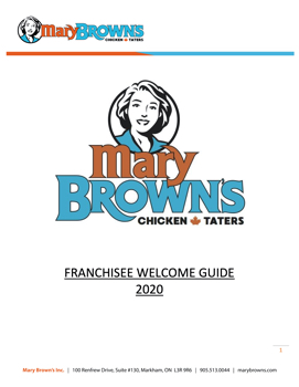 Franchisee Welcome Guide