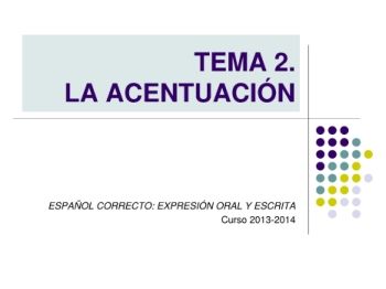 LA - ACENTUACIÓN