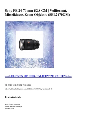 8531 sony fe 24-70 mm f 2