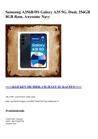 1948 samsung a356b ds galaxy a35 5g  dual  256gb 8gb ram  awesome navy