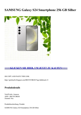 9032 samsung galaxy s24 smartphone 256 gb silber