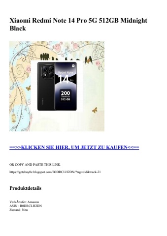 1992 xiaomi redmi note 14 pro 5g 512gb midnight black