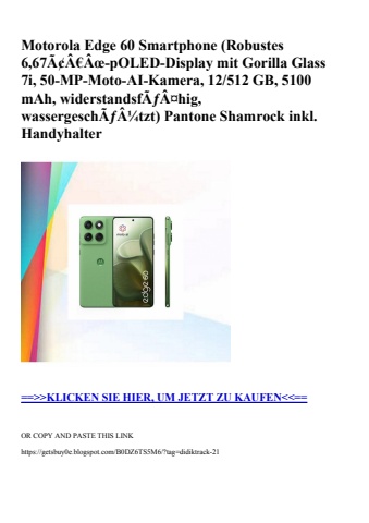 9032 motorola edge 60 smartphone  robustes 6 67ã¢â€âœ-poled-display mit gorilla glass 7i  50-mp-moto-ai-