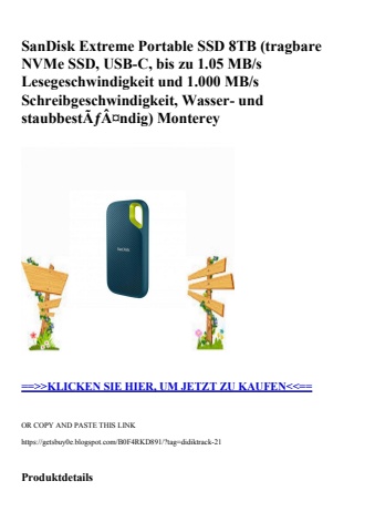 2167 sandisk extreme portable ssd 8tb  tragbare nvme ssd  usb-c  bis zu 1
