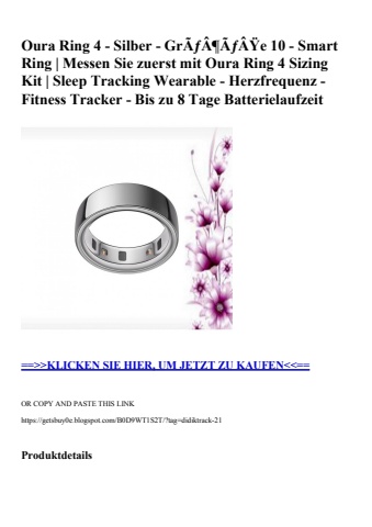 4013 oura ring 4 - silber - grãƒâ¶ãƒâÿe 10 - smart ring   messen sie zuerst mit oura ring 4 sizing kit