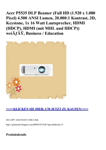 2847 acer p5535 dlp beamer  full hd  1