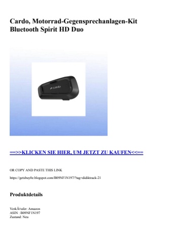 1990 cardo  motorrad-gegensprechanlagen-kit bluetooth spirit hd duo