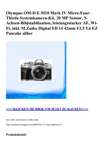 0039 olympus om-d e-m10 mark iv micro-four-thirds-systemkamera-kit  20 mp sensor  5-achsen-bildstabilisa