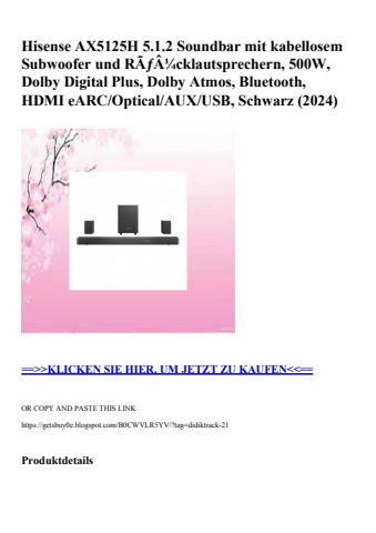 0823 hisense ax5125h 5