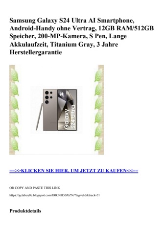 5334 samsung galaxy s24 ultra ai smartphone  android-handy ohne vertrag  12gb ram 512gb speicher  200-mp