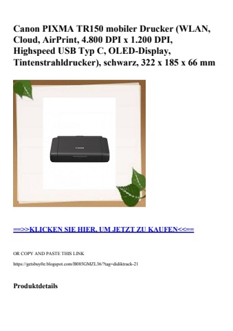 7077 canon pixma tr150 mobiler drucker  wlan  cloud  airprint  4