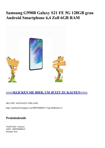 3027 samsung g990b galaxy s21 fe 5g 128gb grau android smartphone 6 4 zoll 6gb ram