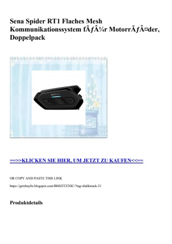 0460 sena spider rt1 flaches mesh kommunikationssystem fãƒâ¼r motorrãƒâ¤der  doppelpack