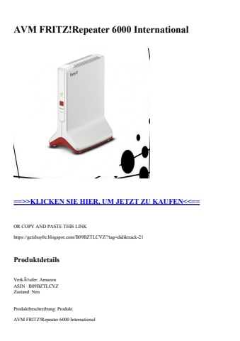 6900 avm fritz repeater 6000 international