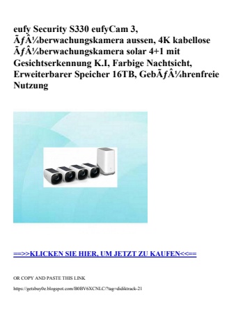 3058 eufy security s330 eufycam 3  ãƒâ¼berwachungskamera aussen  4k kabellose ãƒâ¼berwachungskamera sola