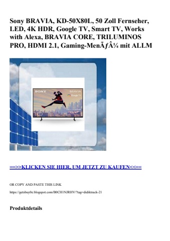 7896 sony bravia  kd-50x80l  50 zoll fernseher  led  4k hdr  google tv  smart tv  works with alexa  brav