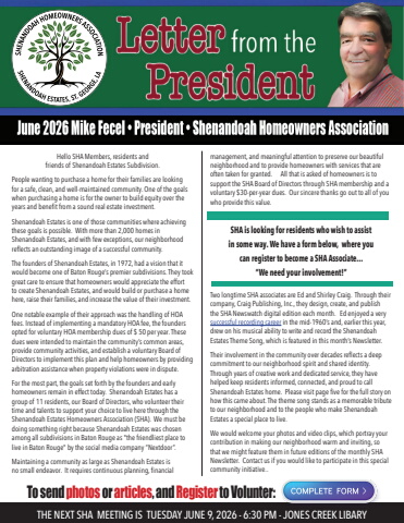 final president's lettr