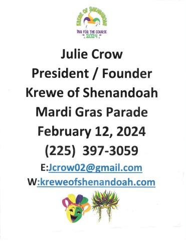 Shenandoah Estates Mardi Gras