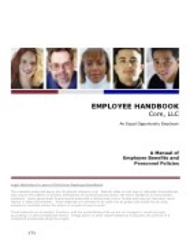 CORE Employee Handbook