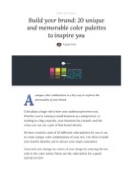 Color Palette