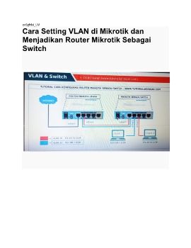 cara setting VLAN pada Microtik