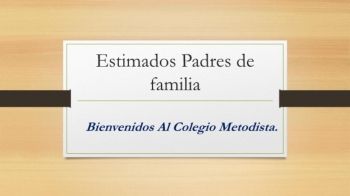 Estimados Padres de familia