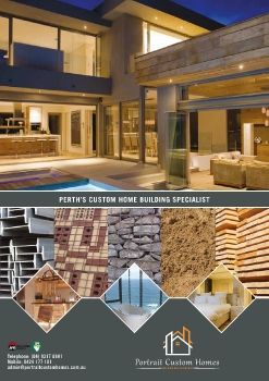 Portrait Custom homes brochure archi