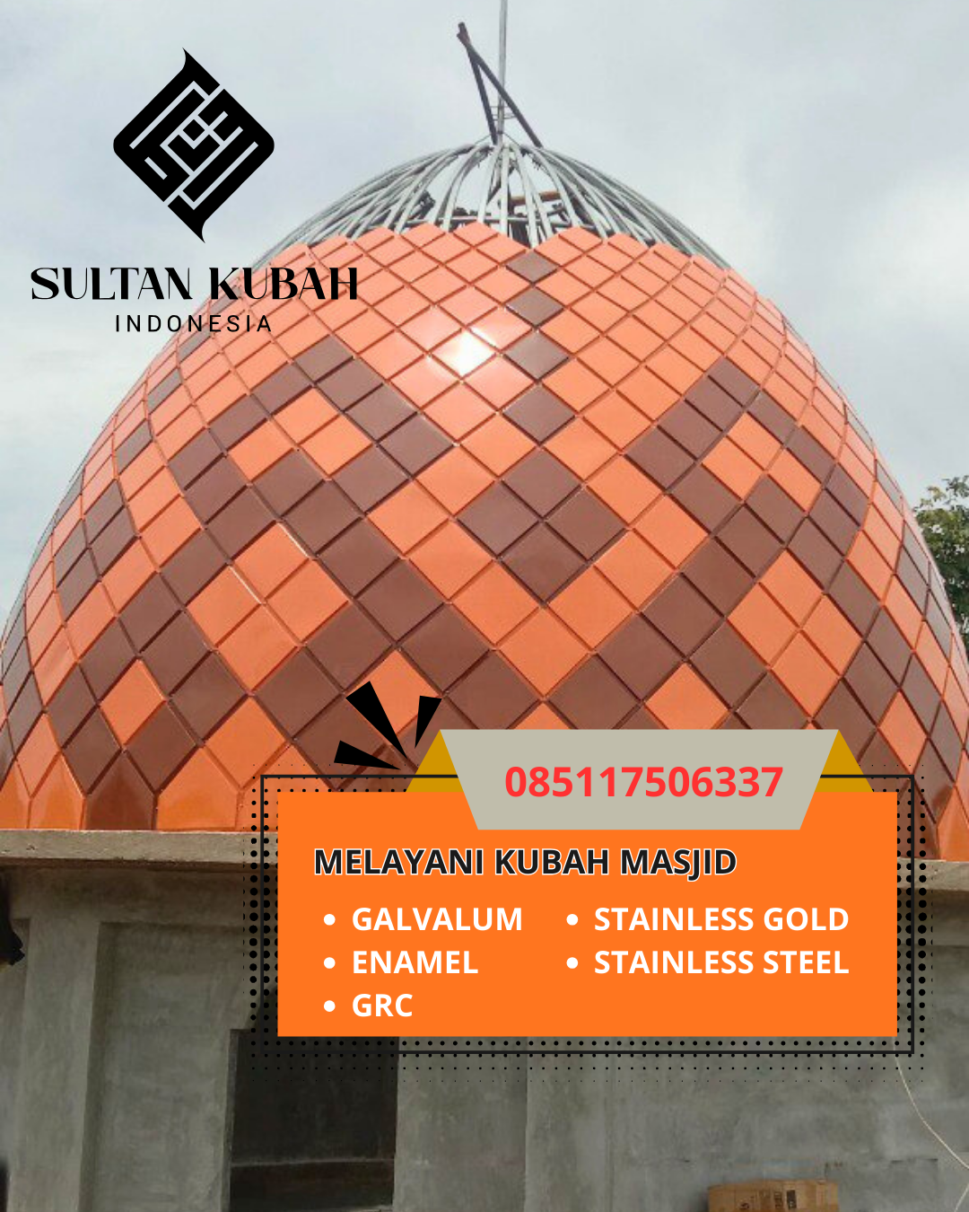 KUBAH MASJID HARGA TERJANGKAU DI KEC. TAKALAR, KAB. TAKALAR (WA: 085117506337)