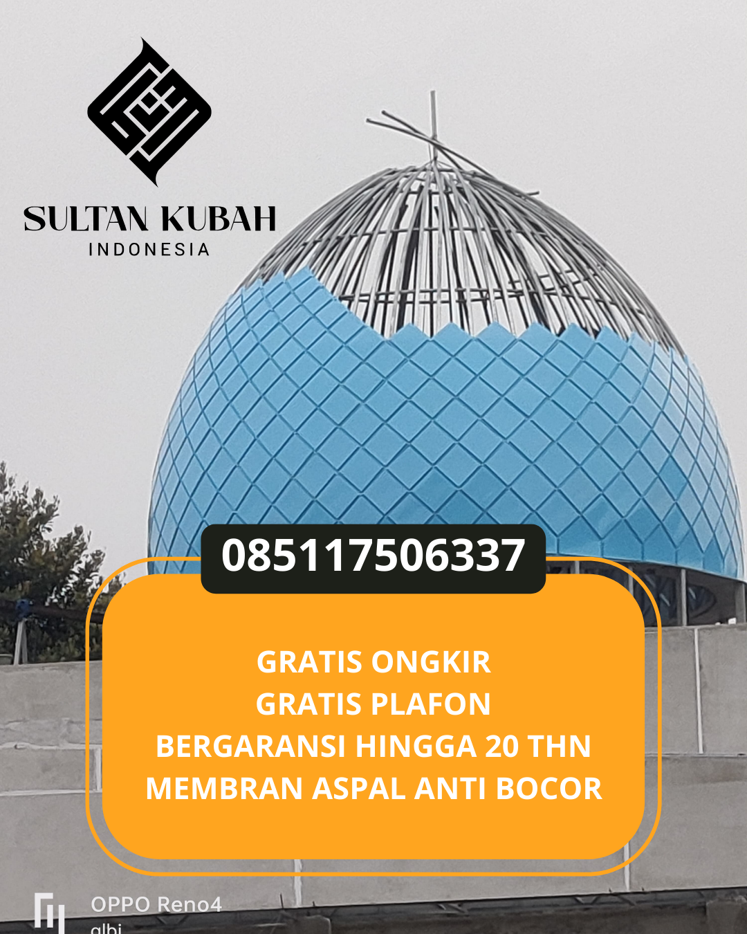 KUBAH MASJID HARGA TERJANGKAU DI KEC. AIMAS, KAB. SORONG, PAPBAR (WA: 085117506337)