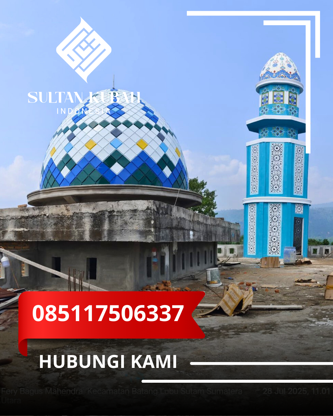 PUSAT KUBAH MASJID GALVALUM BERKUALITAS DI KEC. TUBAN, KAB. TUBAN (WA: 085117506337)