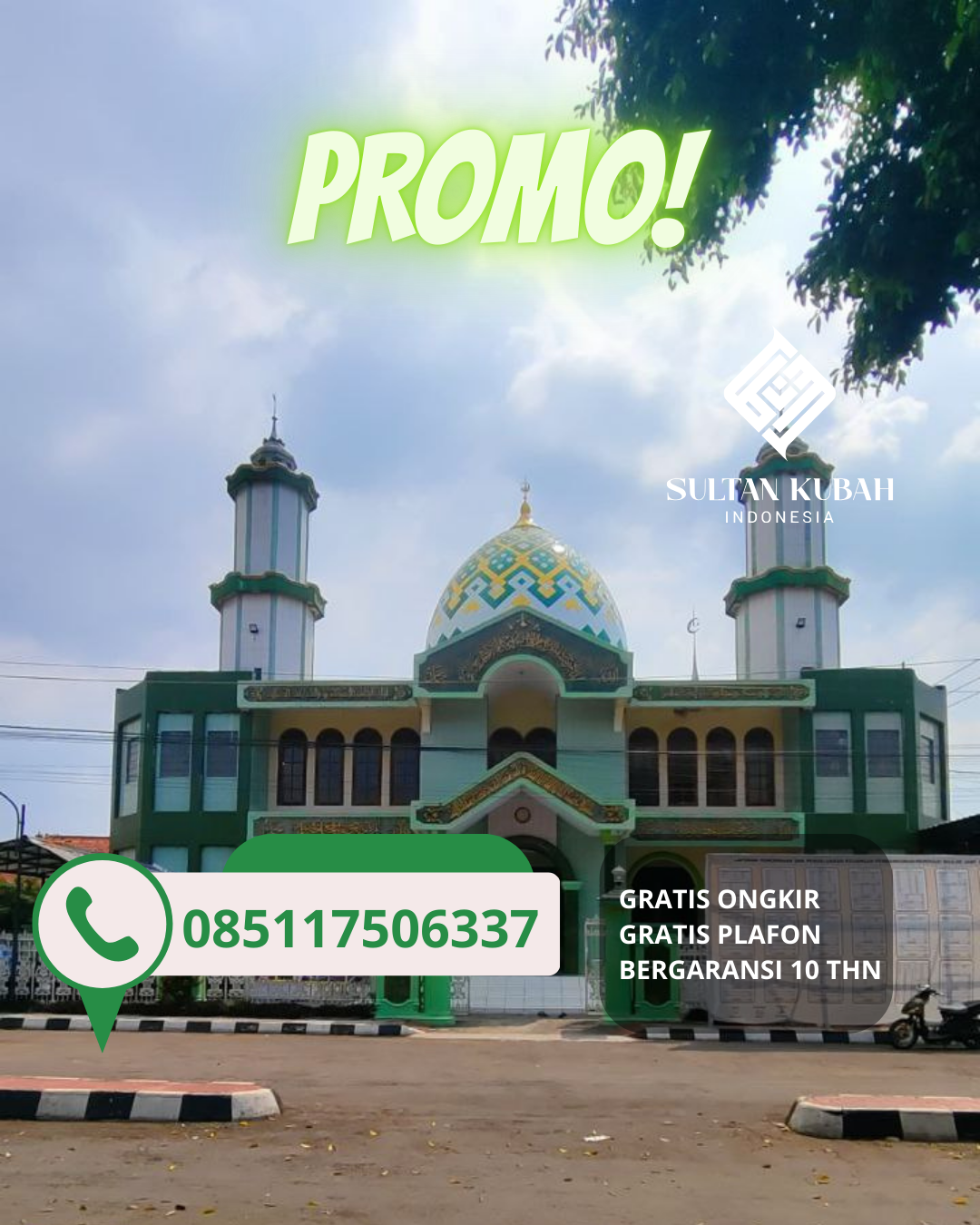 JUAL KUBAH MASJID PREMIUM DI KEC. CAMPALAGIAN, KABUPATEN POLEWALI MANDAR (WA: 085117506337)