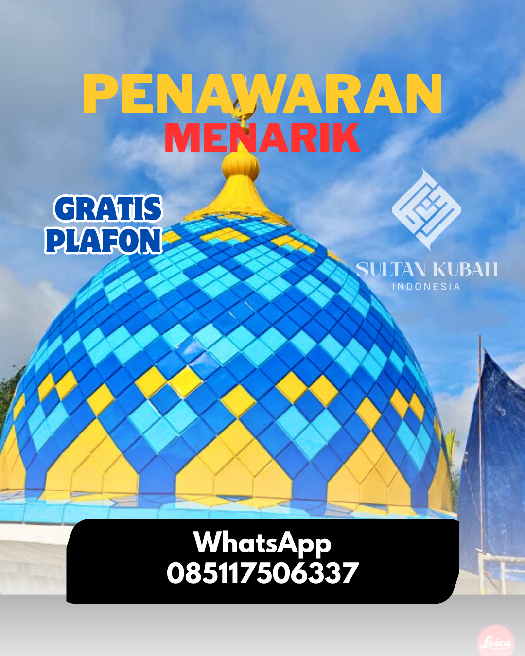 PABRIK KUBAH MASJID MODERN DI KEC. SENEN, JAKARTA PUSAT (WA: 085117506337)