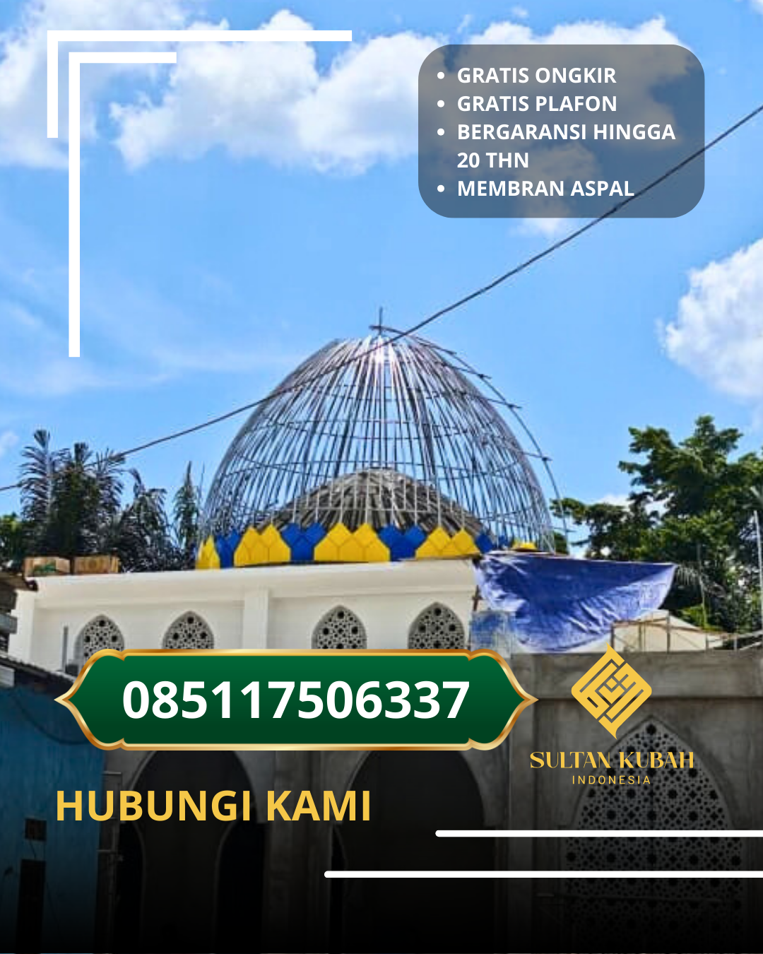 PUSAT KUBAH MASJID BERKUALITAS DI KEC. MONTASIK, KAB. ACEH BESAR (WA: 085117506337)