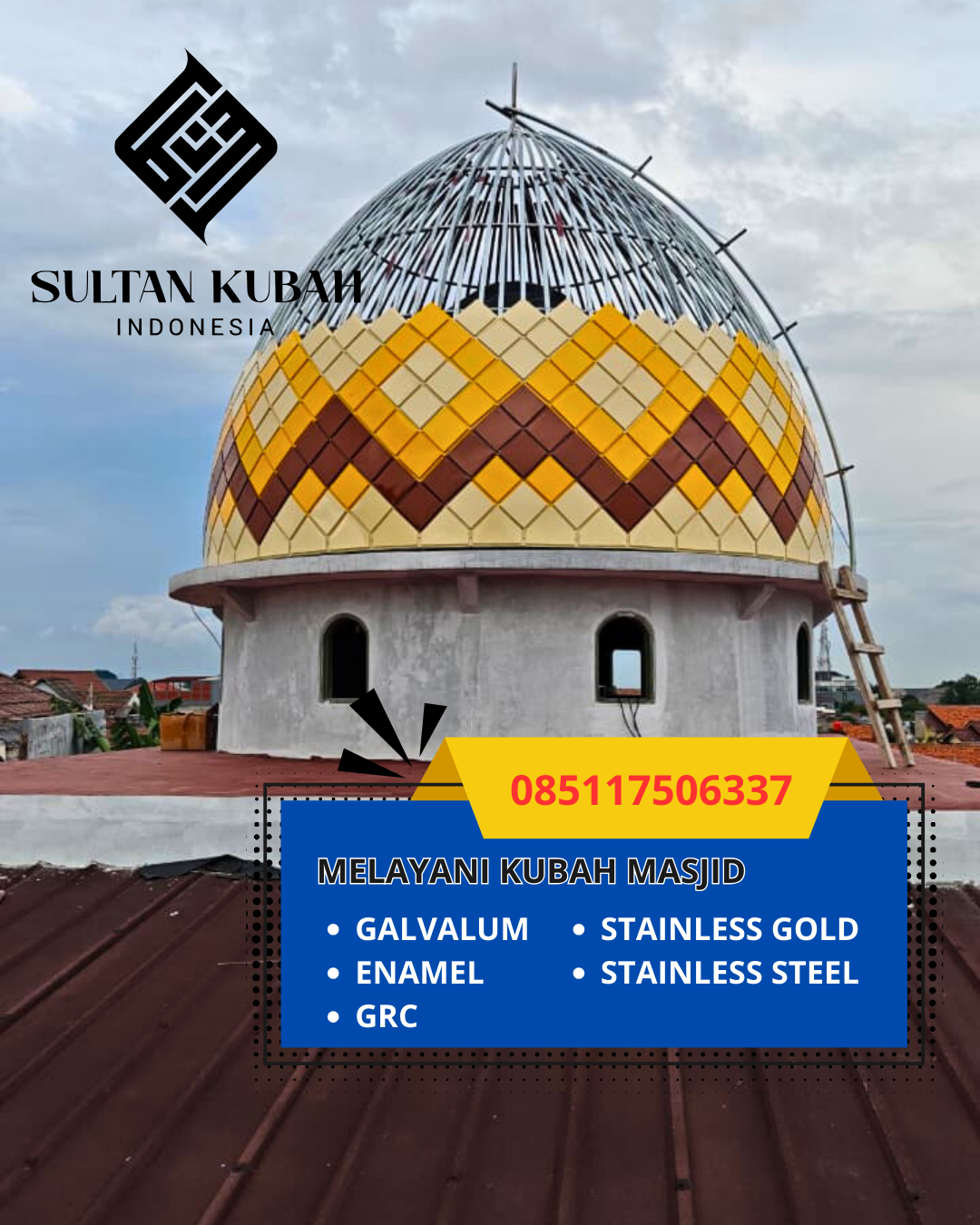 JUAL KUBAH MASJID PREMIUM DI KEC. WONOSOBO TIMUR, KAB. WONOSOBO (WA: 085117506337)