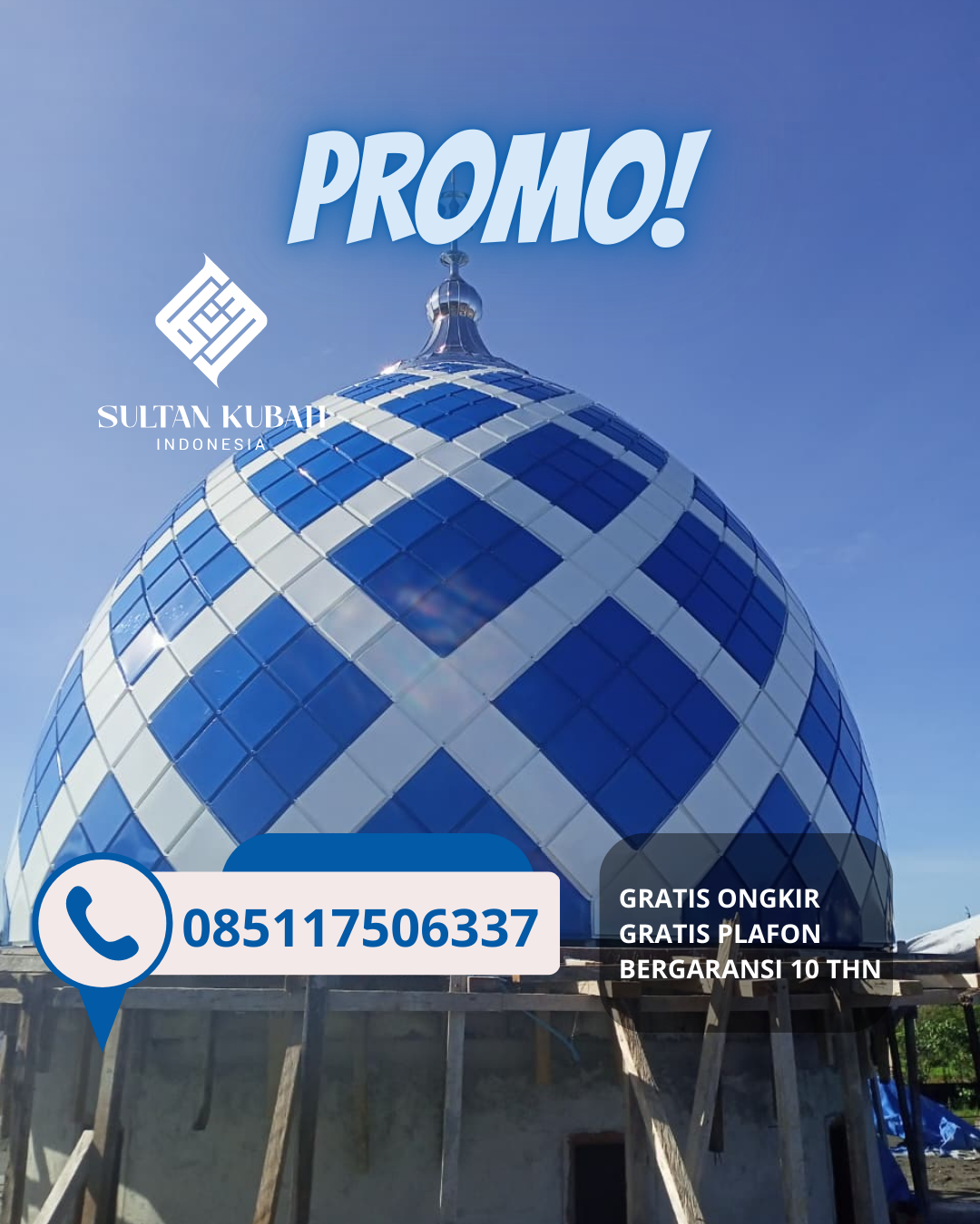 SPESIALIS KUBAH MASJID GARANSI RESMI DI KEC. BONTOALA, KOTA MAKASSAR (WA: 085117506337)