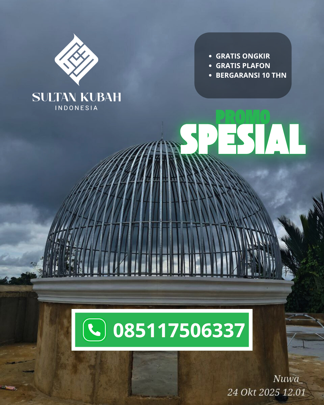 PUSAT KUBAH MASJID GRC BERKUALITAS DI KEC. SINGKAWANG TIMUR, KOTA SINGKAWANG (WA: 085117506337)