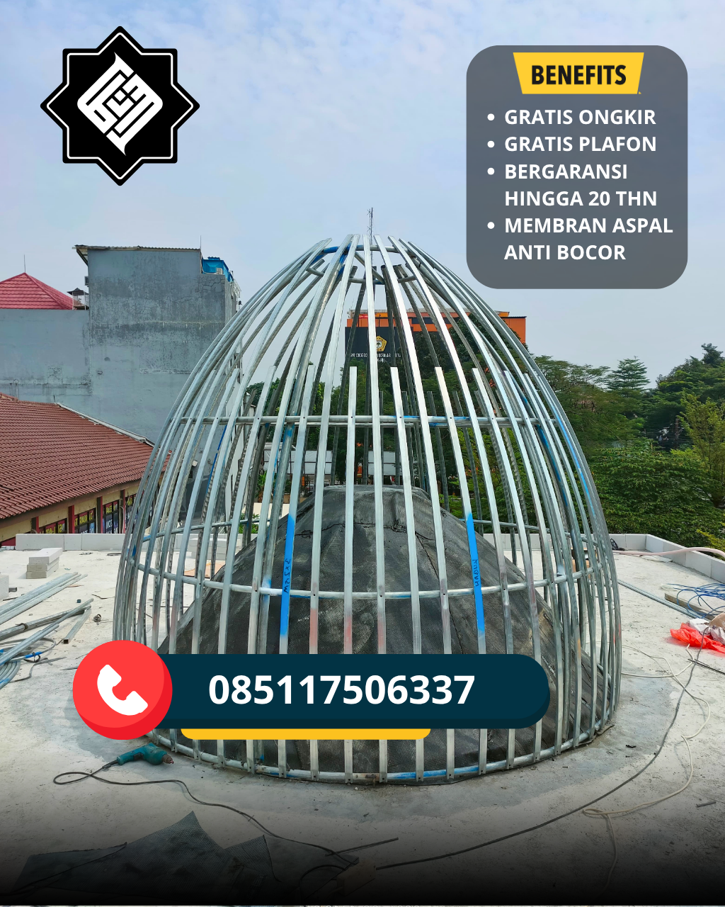 PUSAT KUBAH MASJID BERKUALITAS DI KEC TARAKAN BARAT, KOTA TARAKAN, KALTARA (WA: 085117506337)