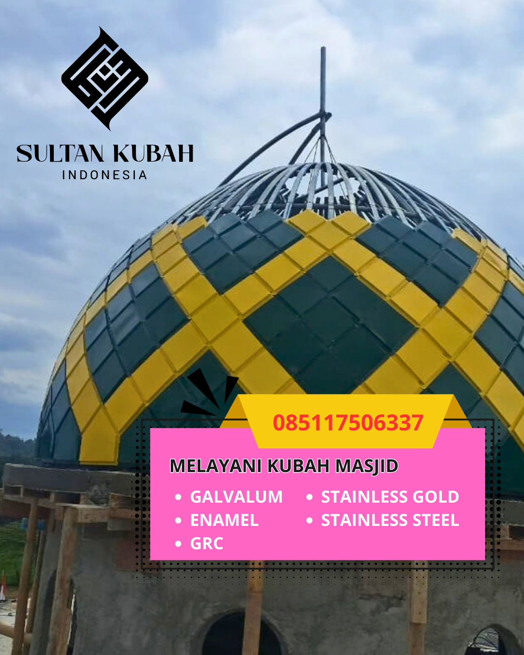 PUSAT KUBAH MASJID BERKUALITAS DI KEC. PESANGGRAHAN, KOTA JAKARTA SELATAN (WA: 085117506337)