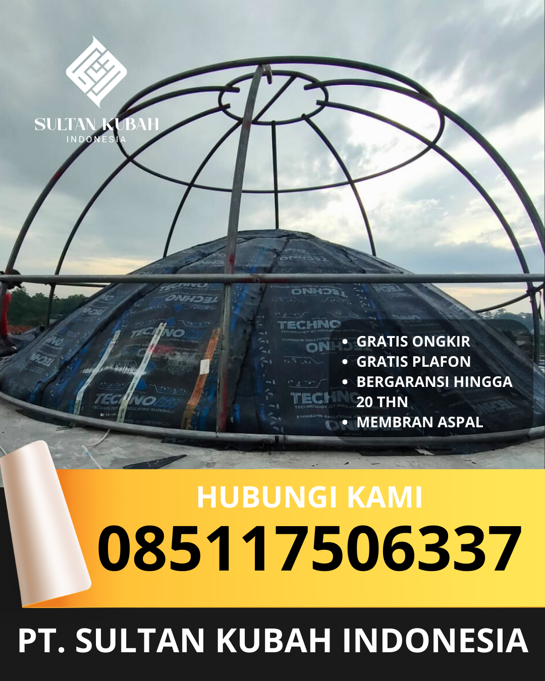 SPESIALIS KUBAH MASJID GALVALUM GARANSI RESMI DI KEC. SELONG TIMUR, KAB. LOMBOK TIMUR (WA: 085117506337)