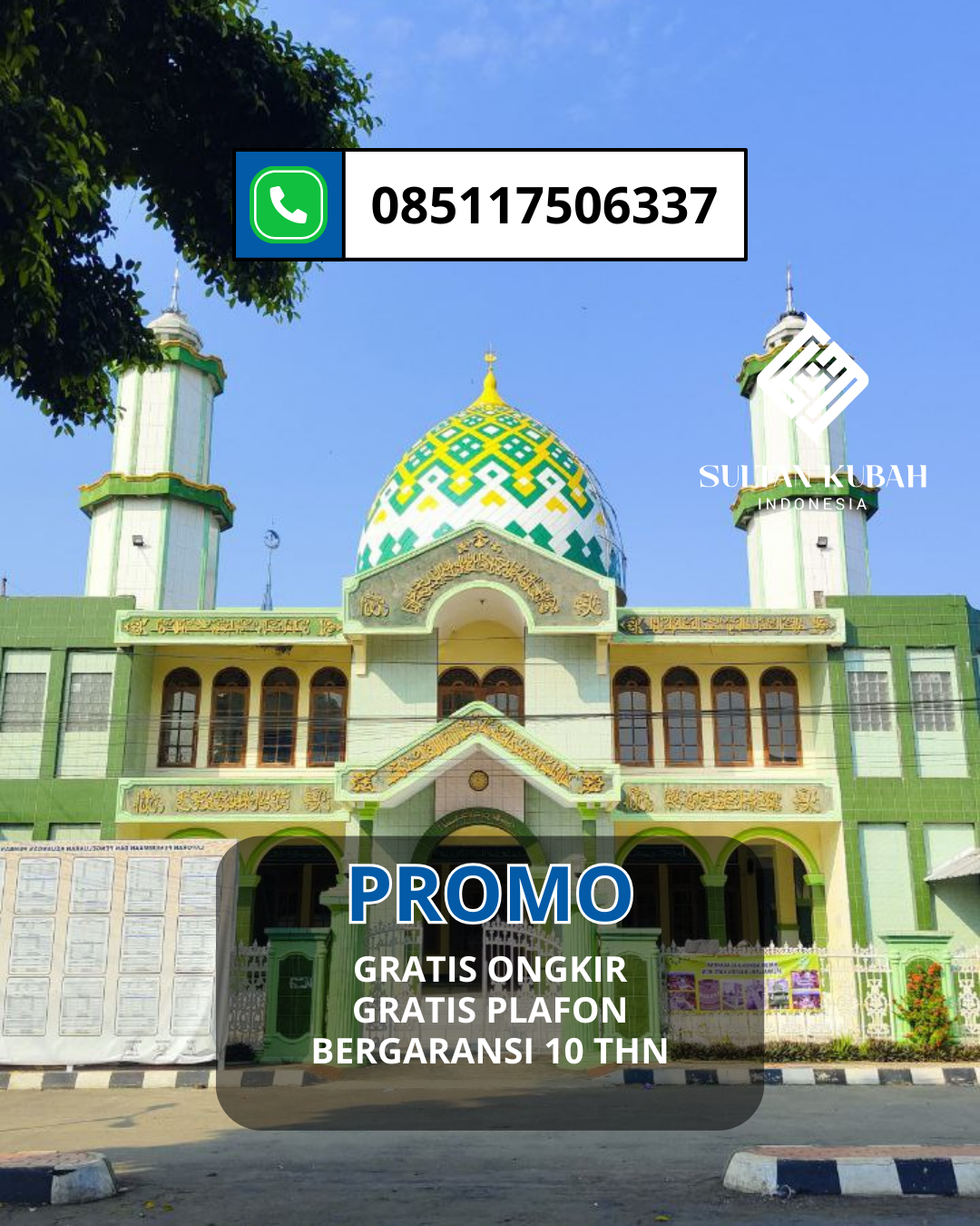 PRODUSEN KUBAH MASJID GRC EKSKLUSIF DI KEC. LAMALA, KAB. BANGGAI (WA: 085117506337)