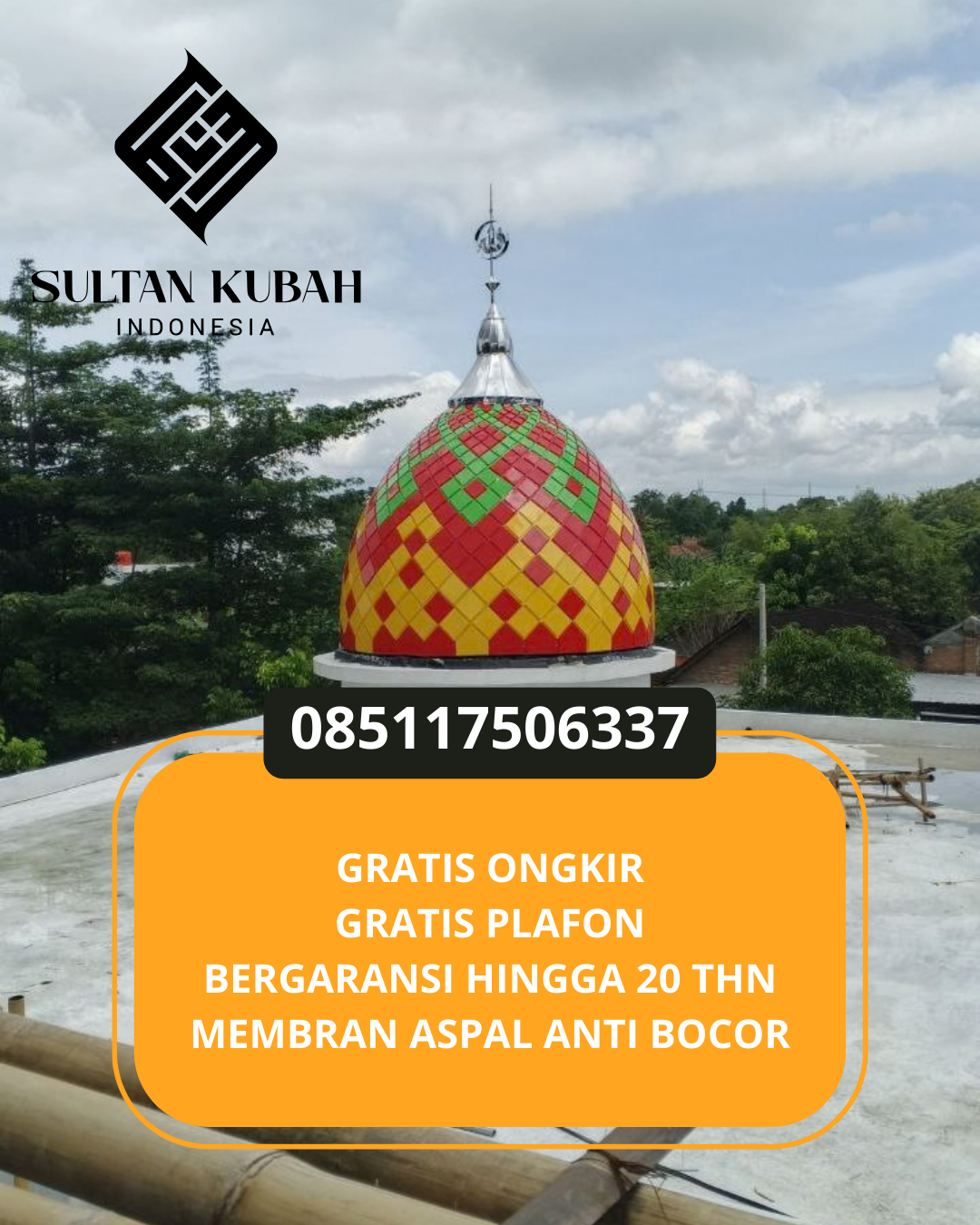JUAL KUBAH MASJID PREMIUM DI KABUPATEN NGANJUK, JAWA TIMUR (WA: 085117506337)